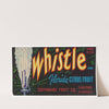 Whistle Brand Florida Citrus Fruit Label (1930-1950)