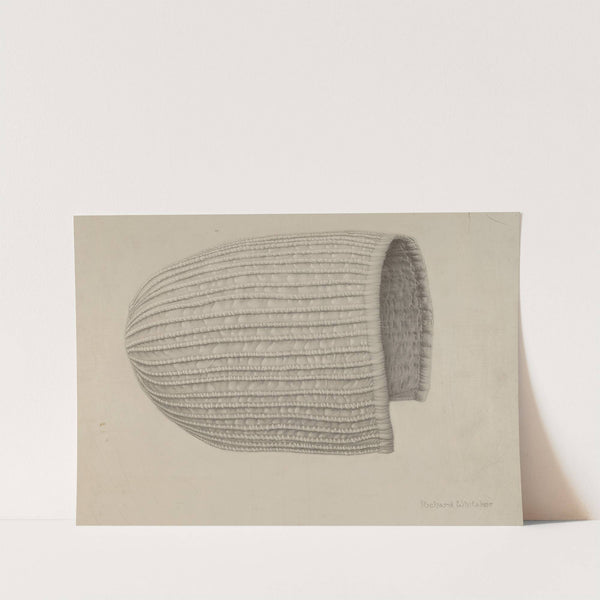 White Linen Corded Bonnet by Richard Whitaker