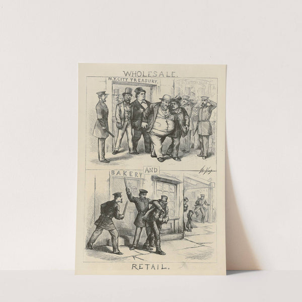 Wholesale and retail (1871) by Thomas Nast