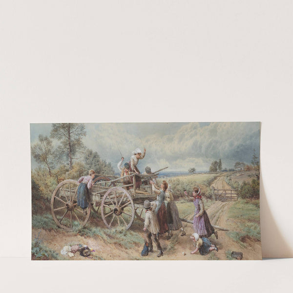 Who&#8217;s To Be King Of The Castle by Myles Birket Foster