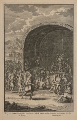 Religious ceremony of the inhabitants of Hispaniola (1723)