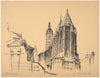 Widok na kościół Mariacki od wschodu (1934)
