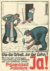 Wie die Arbeit, so der Lohn Präsenzzeit-Initiative; Ja! (1929)