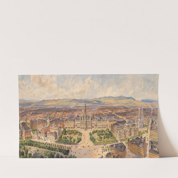 Wien vom Hof-Burgtheater (1887) by Ladislaus Eugen Petrovits