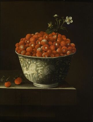 Wild Strawberries in a Wan Li Bowl