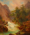 Wildbach in Gebirgslandschaft (Giessbach, CH)