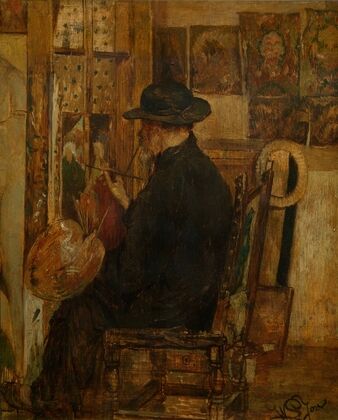 Willem Linnig I, the Painter’s Father in his Studio