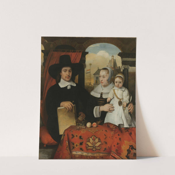 Willem van der Helm (c 1625-75), Municipal Architect of Leiden, with his Wife Belytgen Cornelisdr van der Schelt (d 1661) and their Son Leendert (1622-64) (1656) by Barent Fabritius