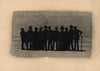 Silhouettes of eleven figures standing by the rail of a ship, looking at the stars (1882-1886)