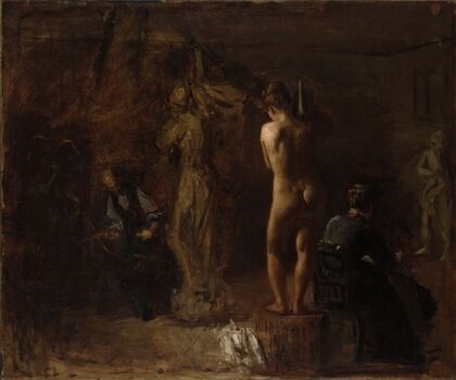 William Rush Carving His Allegorical Figure of the Schuylkill River, Study