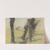 Willow trees at a brook by Emilie Mediz-Pelikan