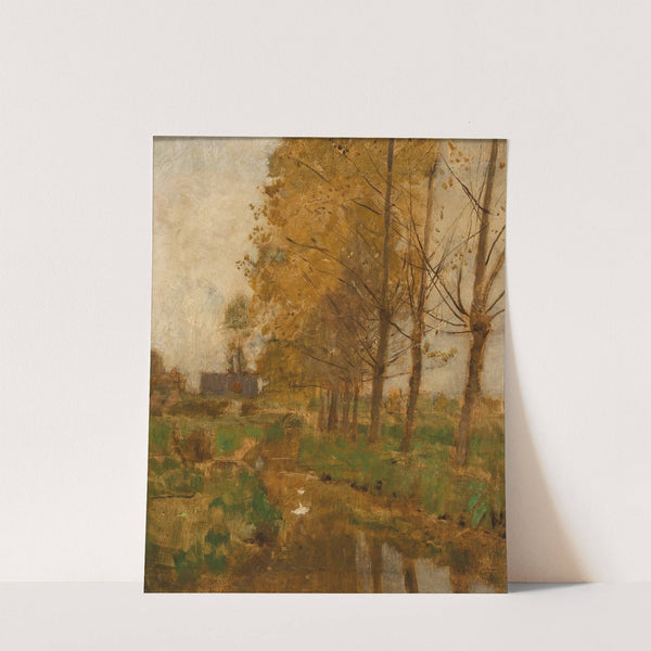 Willow Trees, Autumn Landscape by Eugen Jettel