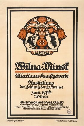 Wilna-Minsk, Altertümer Kunstgewerbe, Ausstellung der Zeitung der 10. Armee, Juni 1918, Wiln