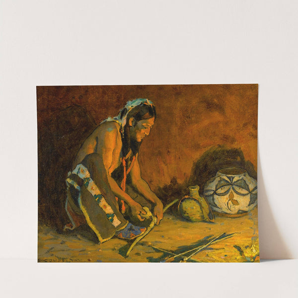 Winding the Bow by Eanger Irving Couse