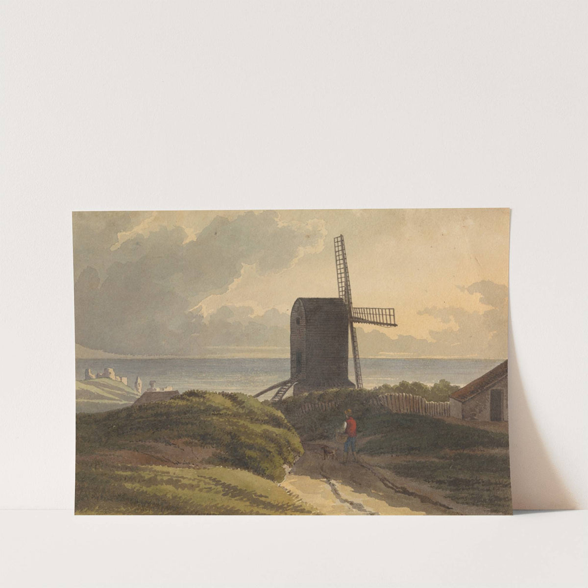 Windmill on the Sea Coast Near Hastings by Henry Morton