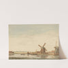 Windmills on a Canal by Antonie Erkelens