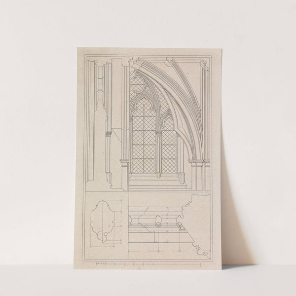 Window of the Crypt of St. Stephen's Chapel, Westminster by Robert William Billings