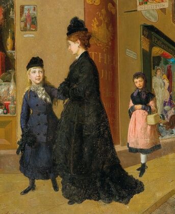 Window Shopping On Schleifmühlgasse At The Corner With Wienstrasse (Today Rechte Wienzeile)