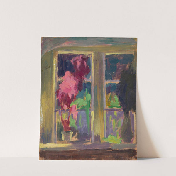 Window with flower pots by Jan Rembowski