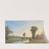 Windsor Castle and Eton College from Fellows’ Eyot, River Thames (1871) by George Pyne