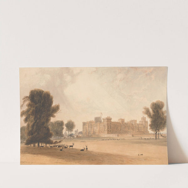 Windsor Castle from the South (1827) by William Daniell