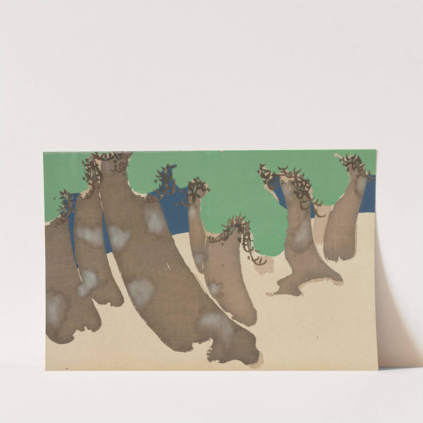 Windswept Pines (Sonarematsu) (1909-1910) by Kamisaka Sekka