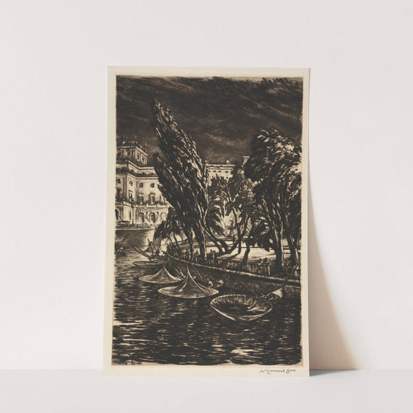 Windy Night, Stockholm (1935) by Muirhead Bone