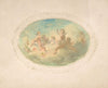 Winged putti at a banquet
