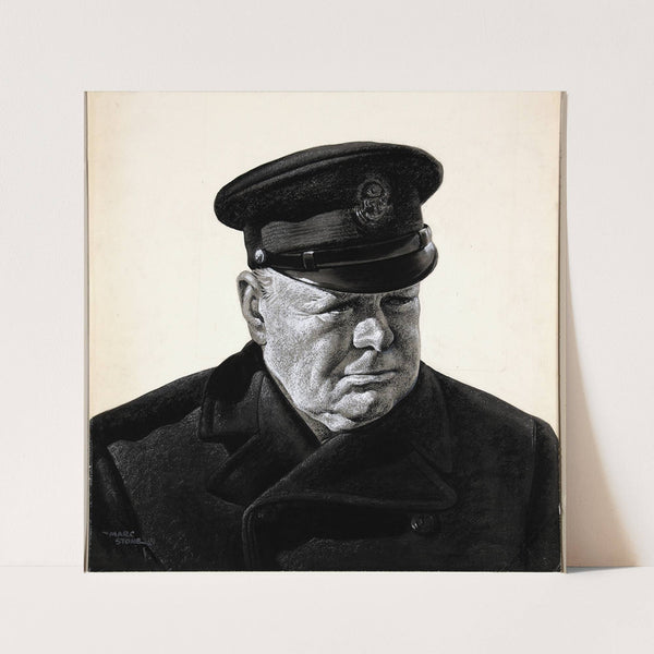 Winston Churchill in Trinity House uniform by Marc Stone