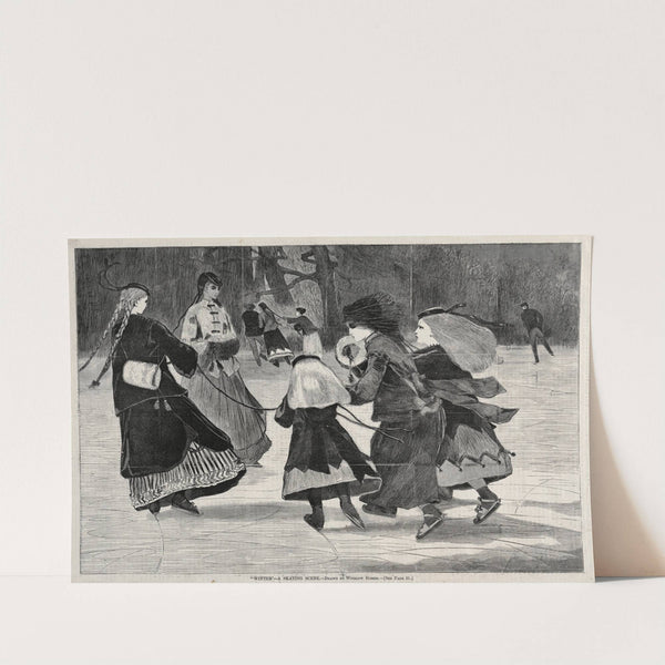 ‘Winter’ – A Skating Scene (1868) by Winslow Homer