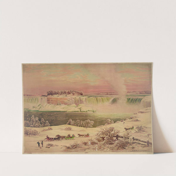 Winter at Niagara by Krebs Lith. Co
