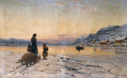 Winter Day By The Fjord