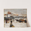 Winter Day in Helsinki Market Square (1889) by Albert Edelfelt