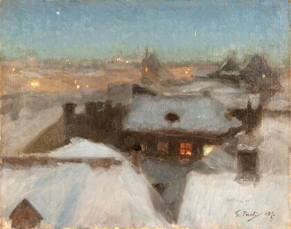 Winter Evening at Söder, Stockholm