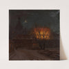 Winter Evening in Dresden (1845) by Knud Baade
