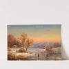 Winter Evening in the Country (1865) by Jasper Francis Cropsey