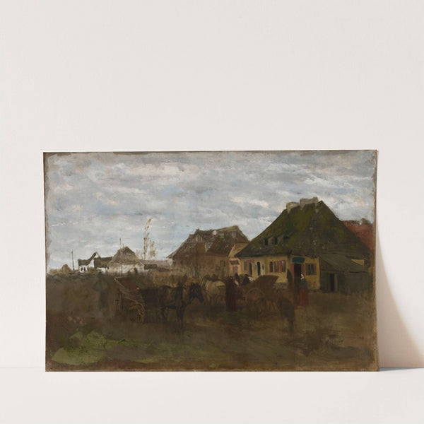 Winter in a small town, sketch I (1872) by Maksymilian Gierymski