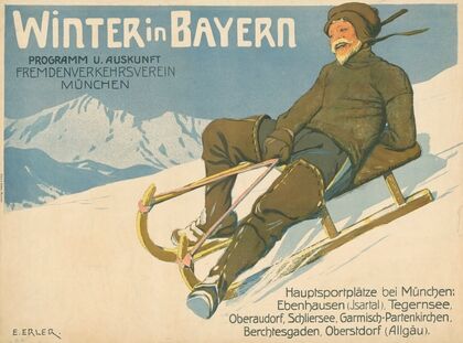 Winter in Bayern. Programm und Auskunft. Fremdenverkehrsverein München (1905)
