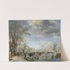 Winter in Holland – Skating Scene (1645) by Aert van der Neer