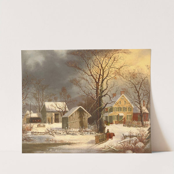 Winter in the Country, A Cold Morning by George Henry Durrie