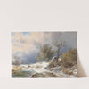 Winter landscape by Remigius Adrianus van Haanen