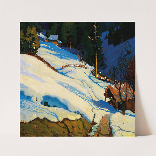 Winter landscape by Alfred Poell
