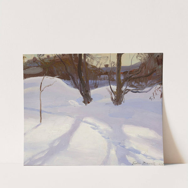 Winter landscape by Teodor Ziomek