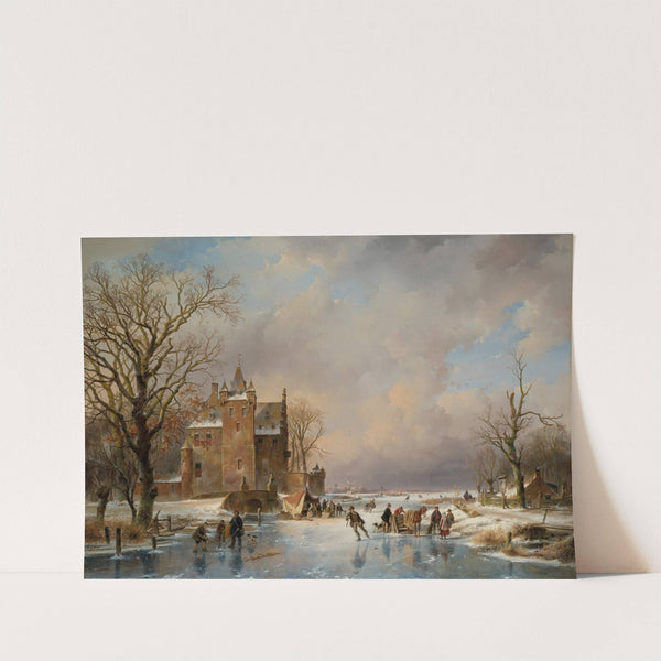 Winter landscape (1844) by Andreas Schelfhout
