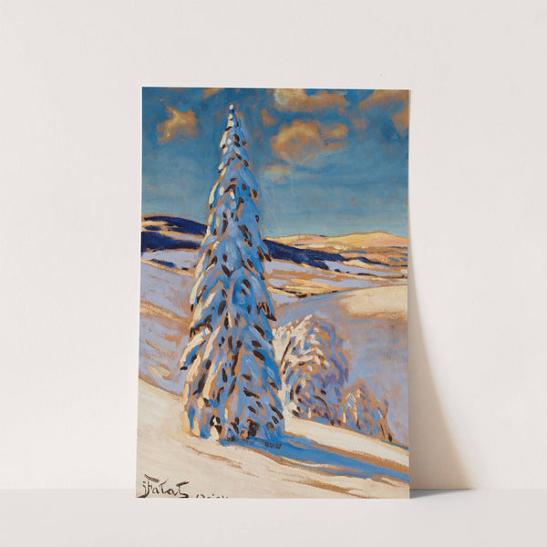 Winter landscape (after 1900) by Julian Falat