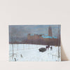Winter landscape at Klosterneuburg by Max Kahrer