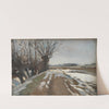 Winter Landscape. Utterslev near Copenhagen by Albert Gottschalk