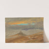 Winter landscape, view of Zuarry Hill, twilight (1850–60) by Frederic Edwin Church