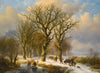 Winter Landscape With Cattle Drivers