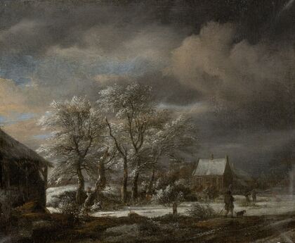 Winter Landscape with Snow-covered Trees